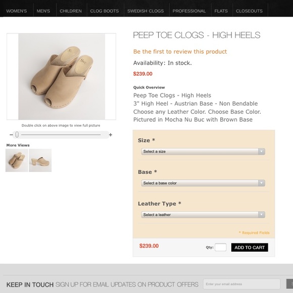 SVEN Peep Toe Clogs - Picture 3 of 5